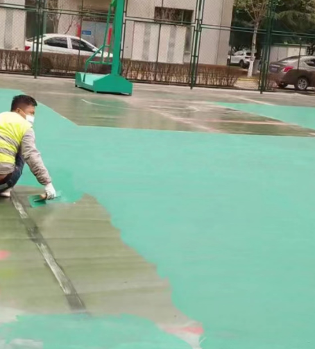 日照球场地面翻新